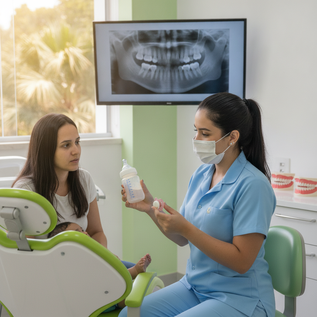 Chupeta e Mamadeira Prejudicam os Dentes do Bebê em Goiânia?