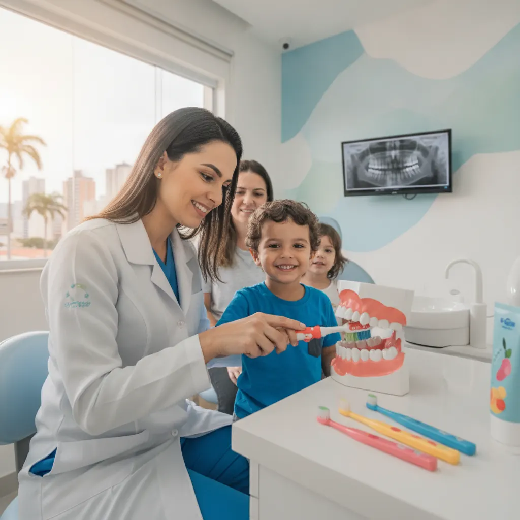 Como Escovar os Dentes de Criança e Evitar Cárie em Goiânia