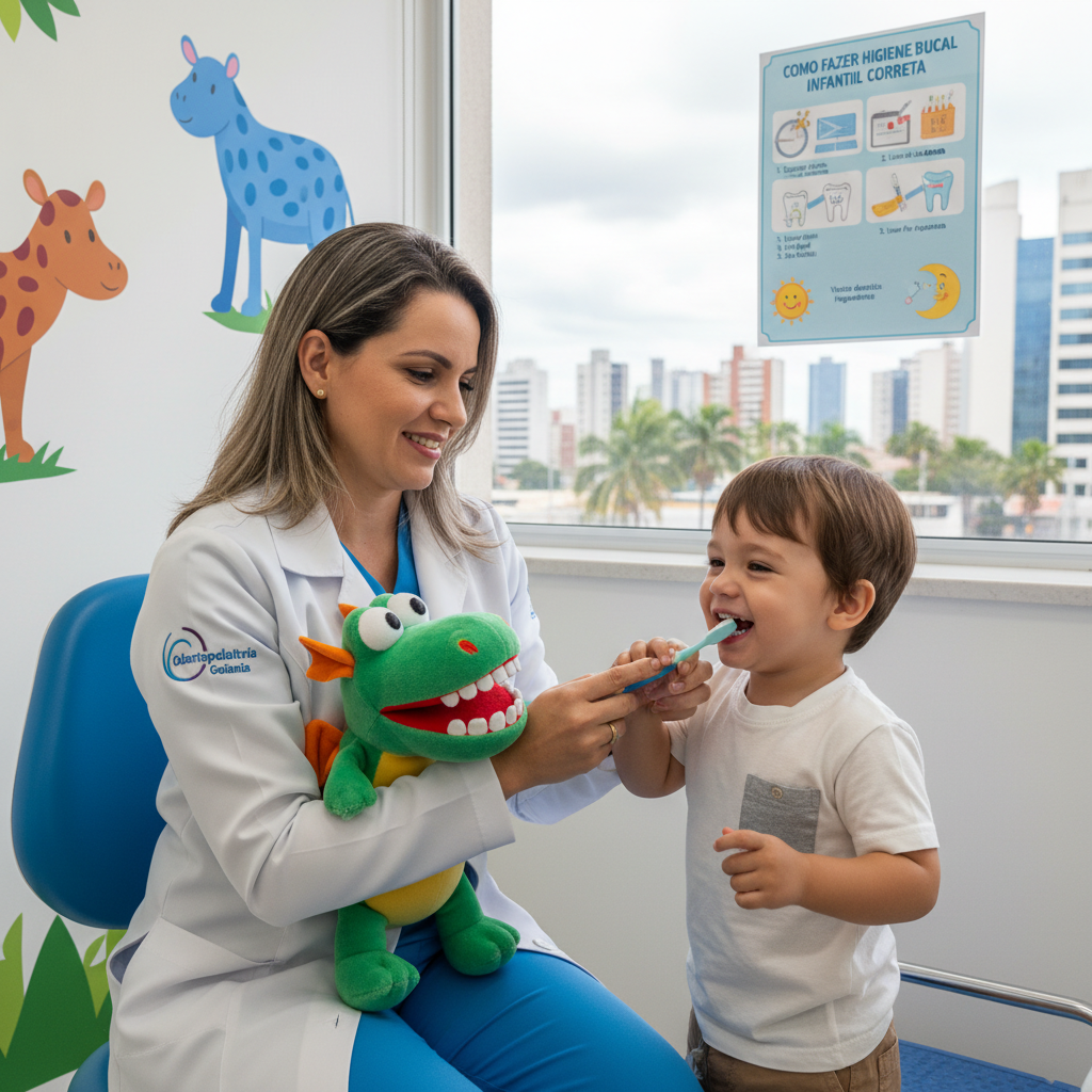 Como Fazer Higiene Bucal Infantil Correta em Goiânia